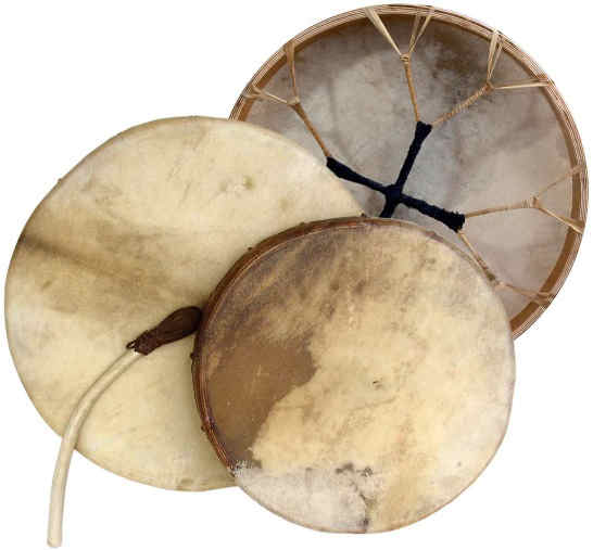 22 Tambourine Siberian Shamanic Circle Drum Frame drum Handcrafted Powerful sound