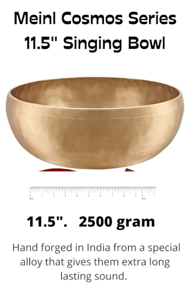 Meinl Cosmos series metal singing bowl 11.5 inch 2500 gram