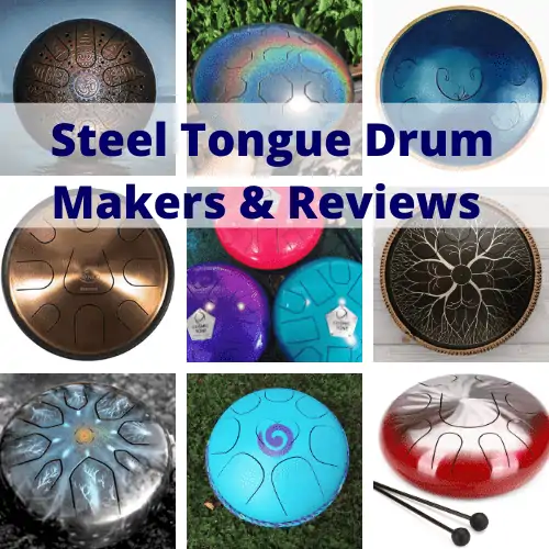 Steel Drum,AKLOT 14 inch 15 Notes Alloy Metal Steel Tongue Drums Hand pan  for Adult