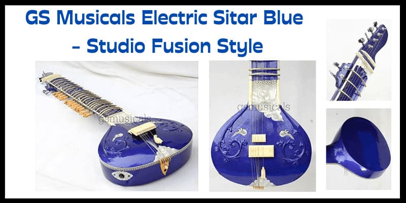 GS Musicals Electric Sitar Blue - Studio Fusion Style