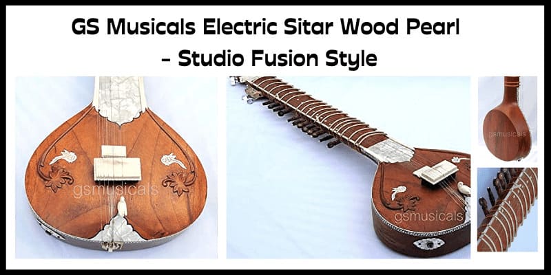 GS Musicals Electric Sitar Wood Pearl - Studio Fusion Style