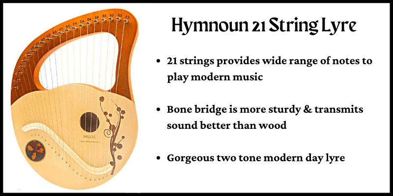 Hymnoun 21 String Lyre
